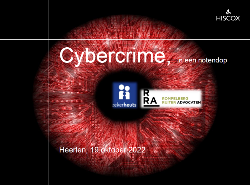 Kennisontbijt 19 oktober 2022
Cybercrime